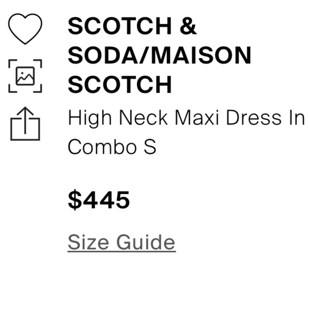 SCOTCH & SODA Maison Scotch Chiffon High Neck Star Jacquard Maxi Dress S… - Picture 15 of 15